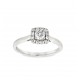 Pre Owned 18ct White Gold Diamond Cluster Ring ZX435